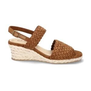 "Bella Vita Mariella Suede Sandal, Size 5.5, Cognac" .MSRP 85